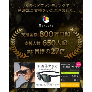 偏光オーバーグラス メンズ UVカット アジア...の詳細画像1