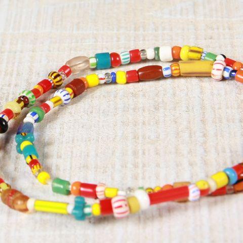 アンクレット/イタリア、チェコ産アンティーククリスマスビーズ使用日本製アンクレット