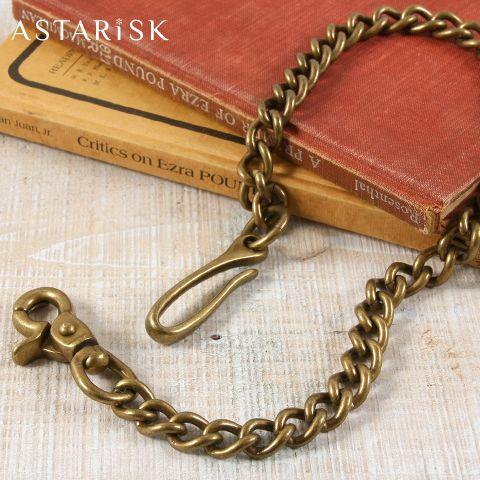 ウォレットチェーン 日本製 フック タイプ 真鍮 メンズ レディース ユニセックス