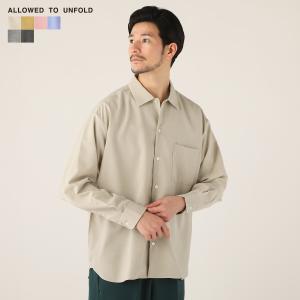 シャツ レギュラーシャツ カジュアルシャツ メンズ 春 春服 日本製 国産 テックリネン シャンブレー ワイド 長袖 吸水速乾｜spu