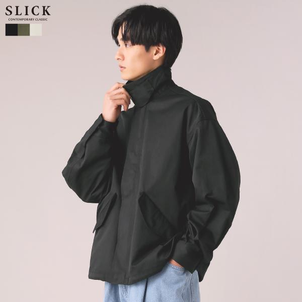 ジャケット ブルゾン ショートブルゾン アウター メンズ 綿 コットン ツイル ミリタリー