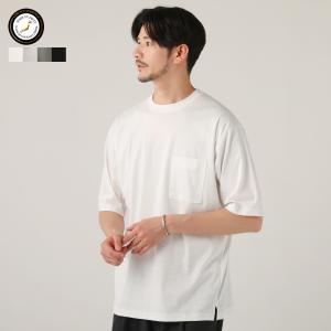 カットソー Tシャツ メンズ 夏 日本製 クルーネック 半袖 5分袖 綿100 UVカット 接触冷感 アイボリー カーキ ブラック M L｜spu