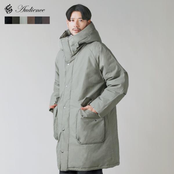 モッズコート 中綿ジャケット メンズ 冬服 秋服 Aライン ロング丈 セミロング丈 ボリュームネック...