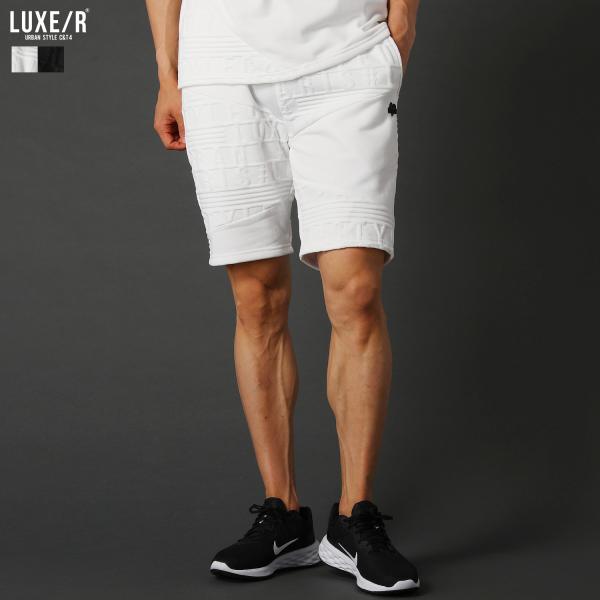 【セットアップ対応】 ショートパンツ イージーメンズ 夏 パッチワーク ジャガード ミニ裏毛 切り替...