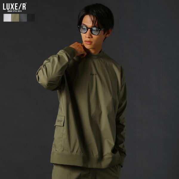 【セットアップ対応】 ゴルフウェア メンズ プルオーバー 秋 春 長袖 撥水 ハイネック ロゴ プリ...