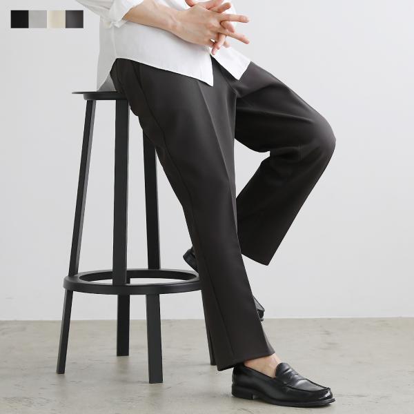 スラックス イージーパンツ テーパードパンツ ボトム メンズ オールシーズン センタープレス ストレ...