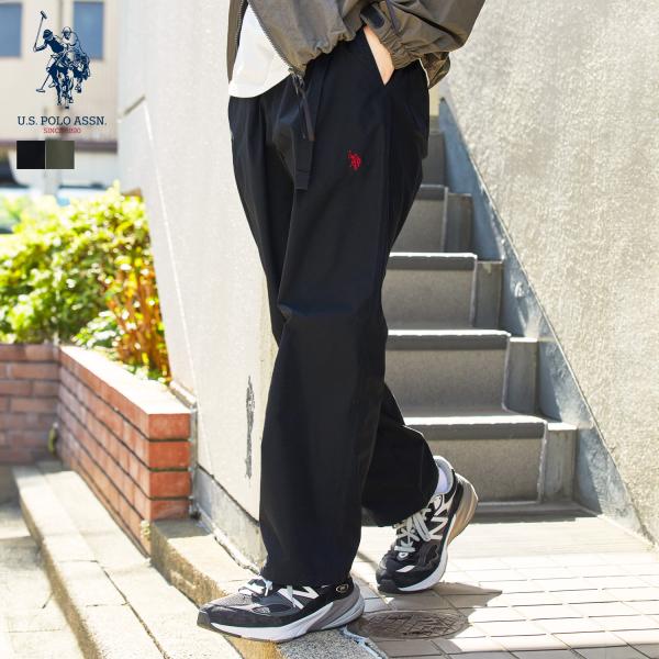 パンツ クライミングパンツ ボトムス メンズ ゴムウエスト ロゴ 刺繍 ポリエステル U.S. PO...