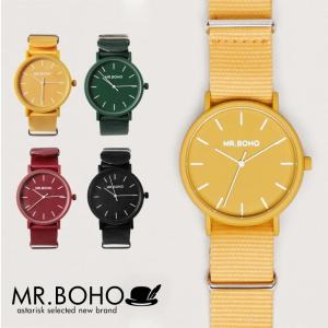 MR.BOHO GOMATO ウォッチ レディース メンズ 3気圧防水 40mm クオーツ 電池式 腕時計 NATOストラップ G10ストラップ｜spu