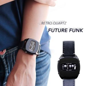 FUTURE FUNK フューチャーファンク FF101-BK-LBK クオーツ腕時計 メンズ レディース ペア ユニセックス｜spu
