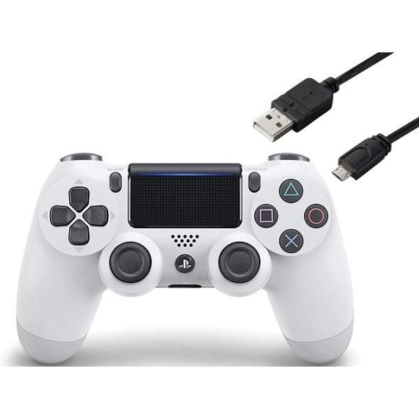 【新品】１週間以内発送 ワイヤレスコントローラー (DUALSHOCK 4) グレイシャー・ホワイト...