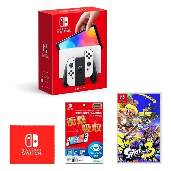 【新品】【即納】Nintendo Switch(有機ELモデル) Joy-Con(L)/(R) ホワ...