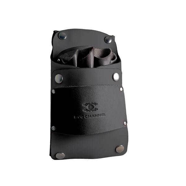 「コロラート」 coler leather　最高級天然極本革 ◆オールブラック レザーシザーケース ...