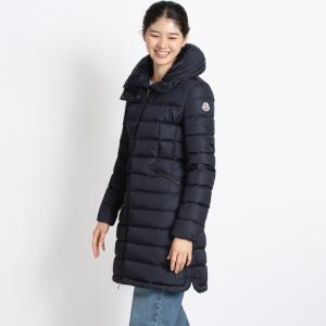 モンクレール MONCLER ダウンコート レディース ダウン FLAMMETTE サイズ00,0 ナイロン ジップアップ ネイビー フード付収納可  4993105 54155 778 送料無料