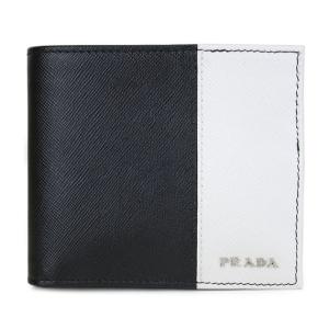 プラダアウトレット PRADA 財布 折り財布 メンズ ブラ...