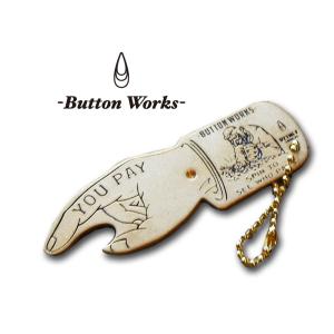 BUTTON WORKS ボタンワークス キーホルダー BW-0011 “YOU PAY”SPINNER キーホ