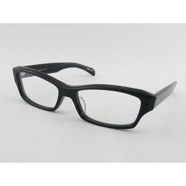 越前國甚六作 甚ノ六-1 メガネフレーム クロセル 黒縁 ダテ 眼鏡 セルめがね シンプル シャープ...