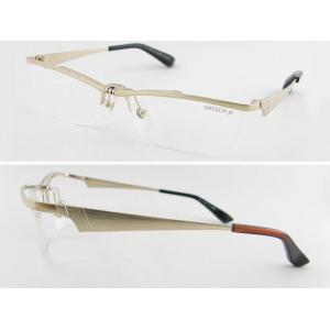 [ファクトリー] 跳ね上げ メガネ フレーム ゴールド JP002-１ フリ ップ 眼鏡 メタル 日本製 耐久性 めがね 度付可 老眼鏡可 サングラスにも 正規品｜squacy