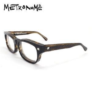 メガネフレーム メトロノーム デザイン VIRGO [METRONOME] 54サイズ めがね 眼鏡 ボストン型 フルリム アセテート おしゃれ メンズ  レディース デモレンズ｜squacy