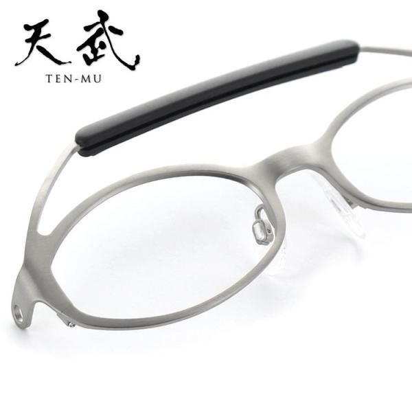 天武 剣道用メガネフレーム TP010 46サイズ マットシルバー Tenmu めがねフレーム 眼鏡...