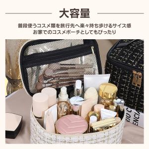コスメポーチ メイクポーチ 化粧ポーチ 大容量...の詳細画像3