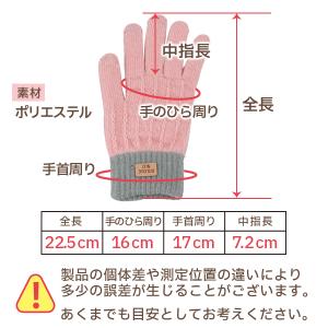 手袋 レディース スマホ操作 スマホ対応 裏地...の詳細画像3