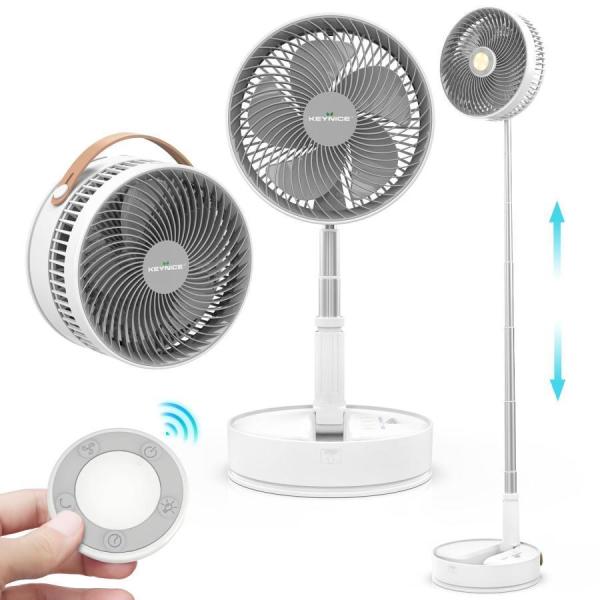【2024年節電型】Keynice 扇風機 折りたたみ 伸縮式 リビング 卓上扇風機 dcモーター ...