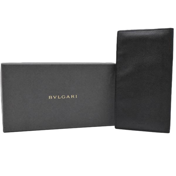 【お値引き】BVLGARI ブルガリ クラシコ 長財布 長札入れ 財布 黒 ブラック レザー メンズ...