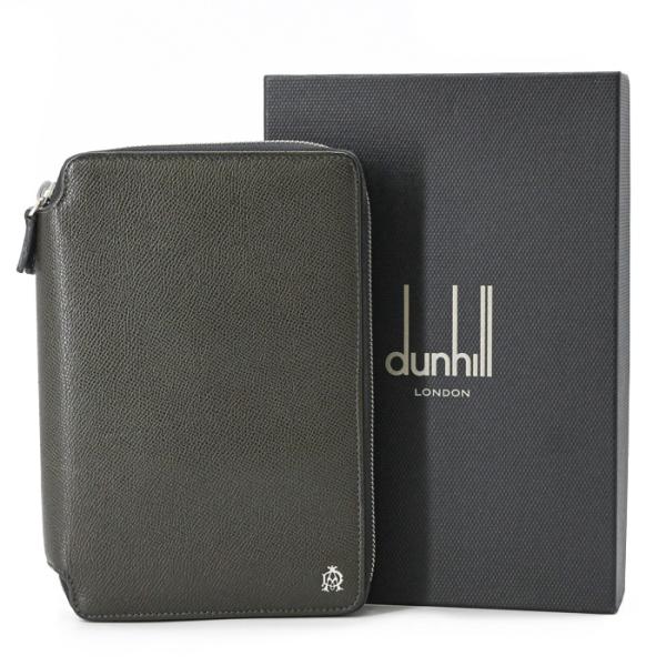 dunhill ダンヒル ボードン Wジップ オーガナイザー ラウンドファスナー トラベルケース 長...