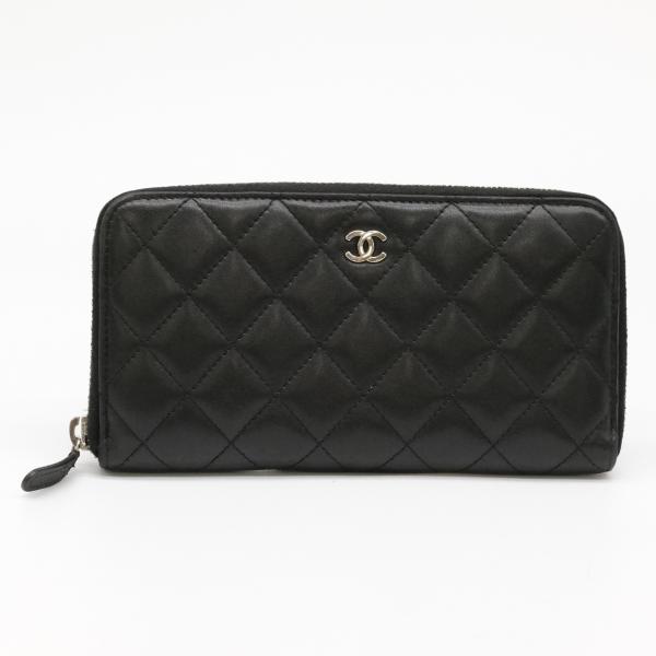 【セール】シャネル CHANEL マトラッセ ラムスキン 長財布 A50097 ココマーク ラウンド...