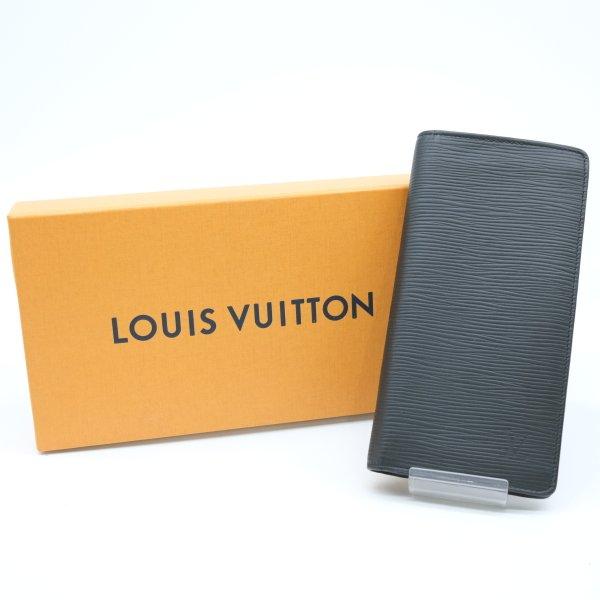 【美品】LOUIS VUITTON ヴィトン エピ ポルトフォイユ ブラザ M60622 長財布 黒...