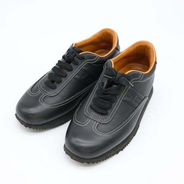 HERMES エルメス レザー スニーカー シューズ 靴 36 1/2 約23.5cm