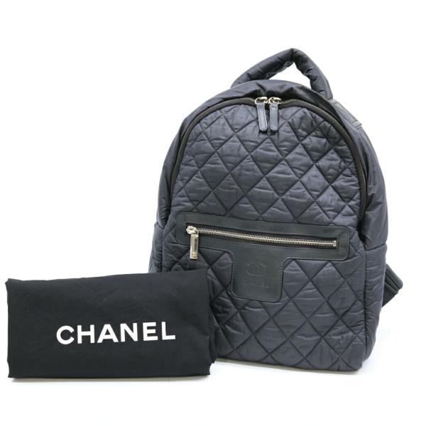 【お値引き】CHANEL シャネル リュックサック バックパック コココクーン ナイロン ブラック ...