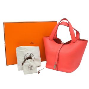 【お値引き】【美品】HERMES エルメス ピコタンロック MM ハンドバッグ トリヨンクレマンス ローズテキサス ピンク #Y｜src-gk