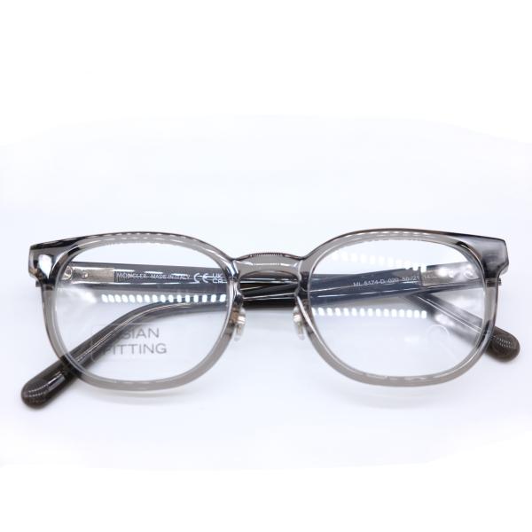 【お値引き】【未使用品】MONCLER モンクレール メガネ 眼鏡 スケルトン グレー 50□21 ...