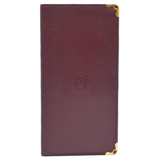 【お値引き】【美品】Cartier カルティエ マストライン 札入れ 長財布 財布 小銭入れなし ボ...