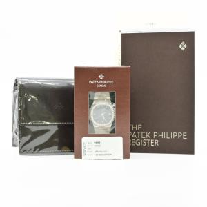 【メーカーOH済み】パテックフィリップ パテック PATEK PHILIPPE ノーチラス ダイヤ ベゼル インデックス ホワイトゴールド 腕時計 ダークブルー 3800/3G-011
