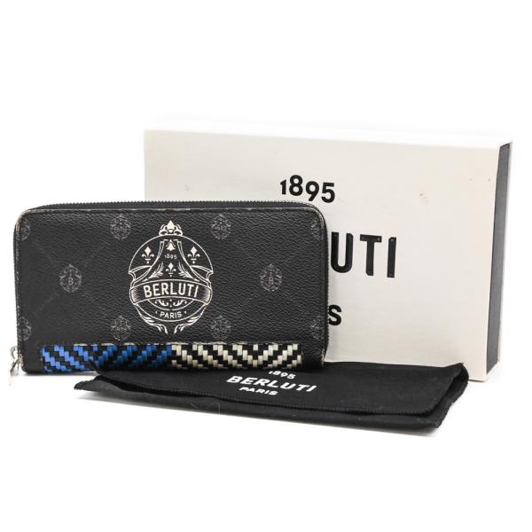【お値引き】Berluti ベルルッティ イタウバ ビッグクレスト ジップロングウォレット 長財布 ...