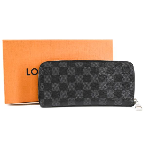 【美品】LOUIS VUITTON ルイヴィトン ダミエグラフィット ジッピーウォレット・ヴェルティ...