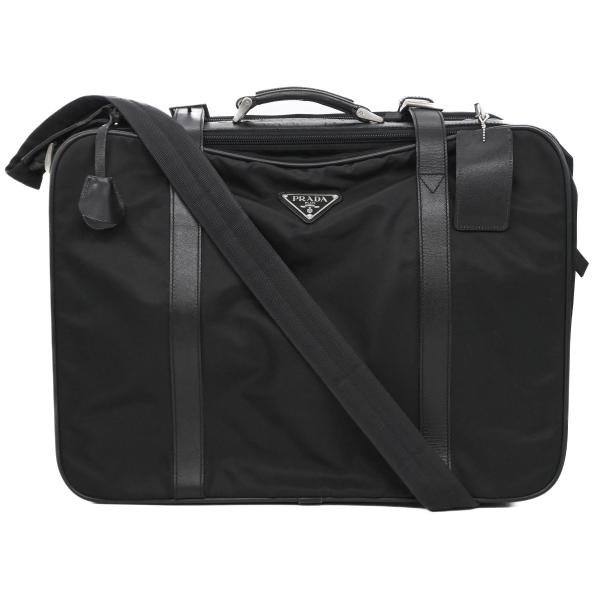PRADA プラダ ボストン ビジネス トラベル 旅行 トランク ナイロン レザー ブリーフケース ...