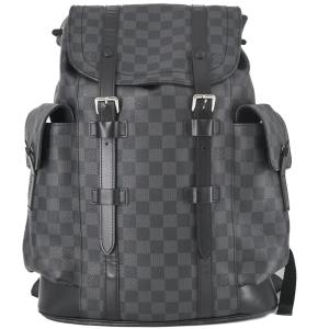 【お値引き】LOUIS VUITTON ヴィトン クリストファーPM ダミエグラフィット バックパック リュックサック メンズ ブラック N41379