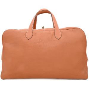 【お値引き】【美品】HERMES エルメス ヴィクトリア50 ボストンバッグ トラベルバッグ 旅行鞄 メンズ レディース トリヨンクレマンス ゴールド ブラウン #□E
