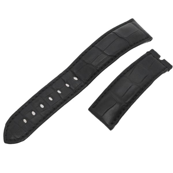 【美品】Breguet ブレゲ 替えベルト 腕時計 純正 クロコダイル 革 ブラック 黒 メンズ