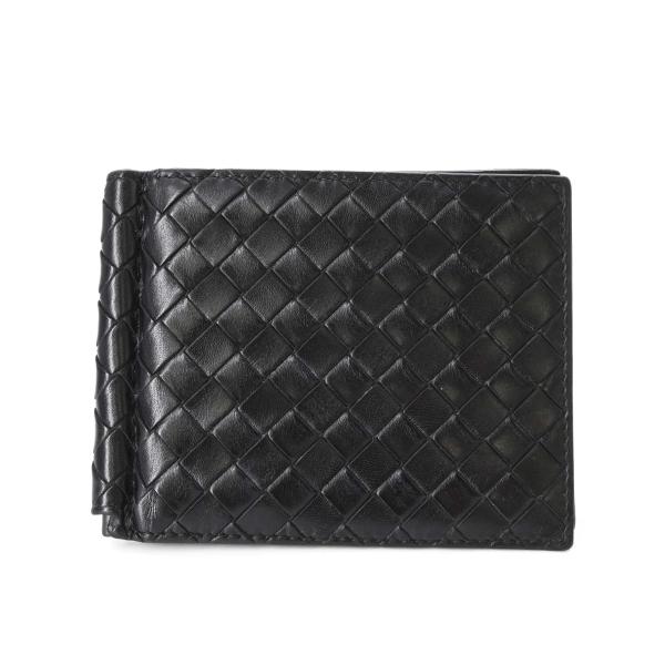 【美品】BOTTEGA VENETA ボッテガヴェネタ マネークリップ カードケース イントレチャー...