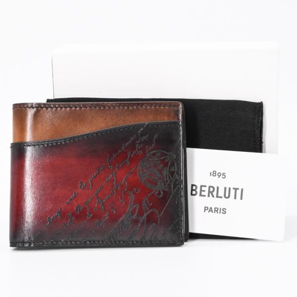 【未使用品】Berluti ベルルッティ マコレ スリム スクリットレザー カリグラフィ グラディエ...