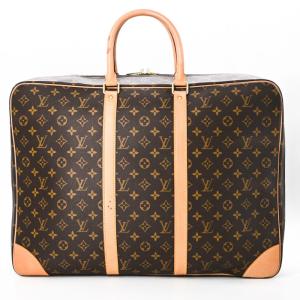 【美品】Louis Vuitton ルイヴィトン シリウス 55 ガーメントケース 旅行用 ボストン モノグラム キャンバス レザー ブラウン 茶 M41404