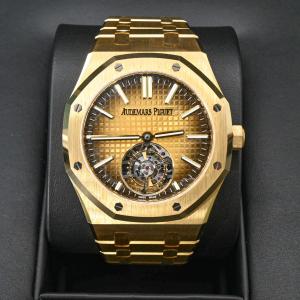 【未使用品】AUDEMARS PIGUET オーデマピゲ ロイヤルオーク フライングトゥールビヨン 26730BA.OO.1320BA.01 ゴールド