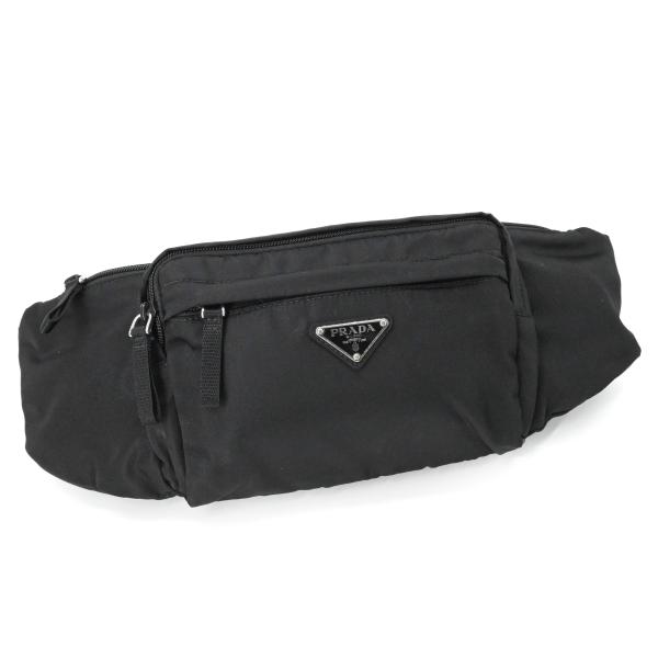 【美品】PRADA プラダ ウエストバッグ ボディバッグ ナイロン ブラック 黒 2VL005