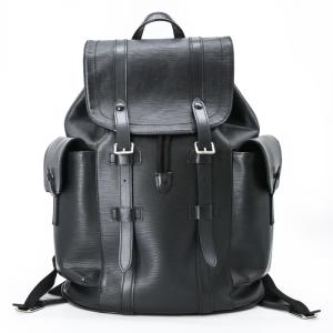 【美品】LOUIS VUITTON ヴィトン エピ クリストファーMM バックパック リュックサック ノワール レザー 黒 ブラック メンズ M50159