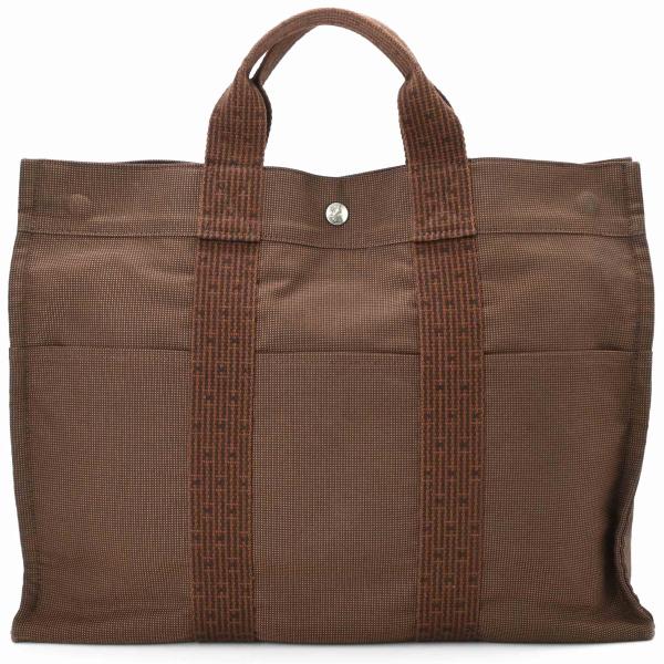 【美品】HERMES エルメス エールライン トートMM ハンドバッグ トートバッグ ブリーフケース...