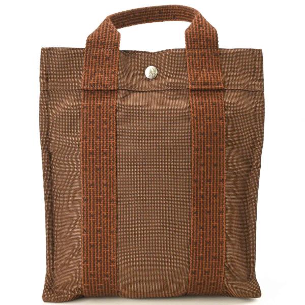 【美品】HERMES エルメス エールライン アド PM 2way ナイロン キャンバス トート リ...